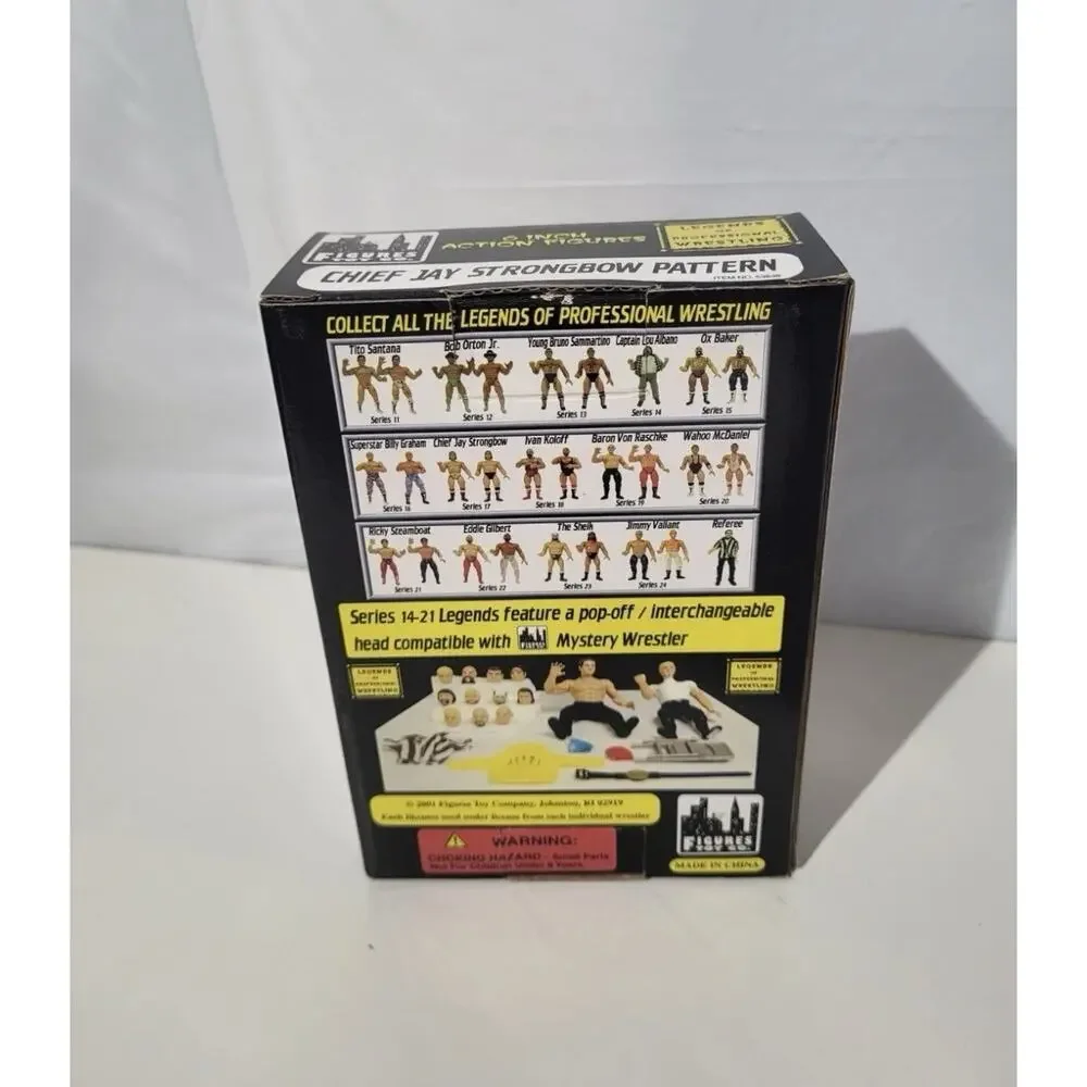 2001 Chief Jay Strongbow Pattern Legends of Professional Wrestling Action Figure